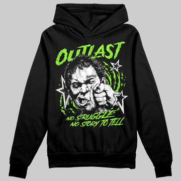 Neon Green Sneakers DopeSkill Hoodie Outlast Graphic Streetwear - black