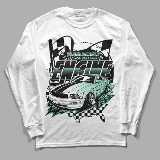 Jordan 3 "Green Glow" DopeSkill Long Sleeve T-Shirt ENGINE Tshirt Graphic Streetwear - White 