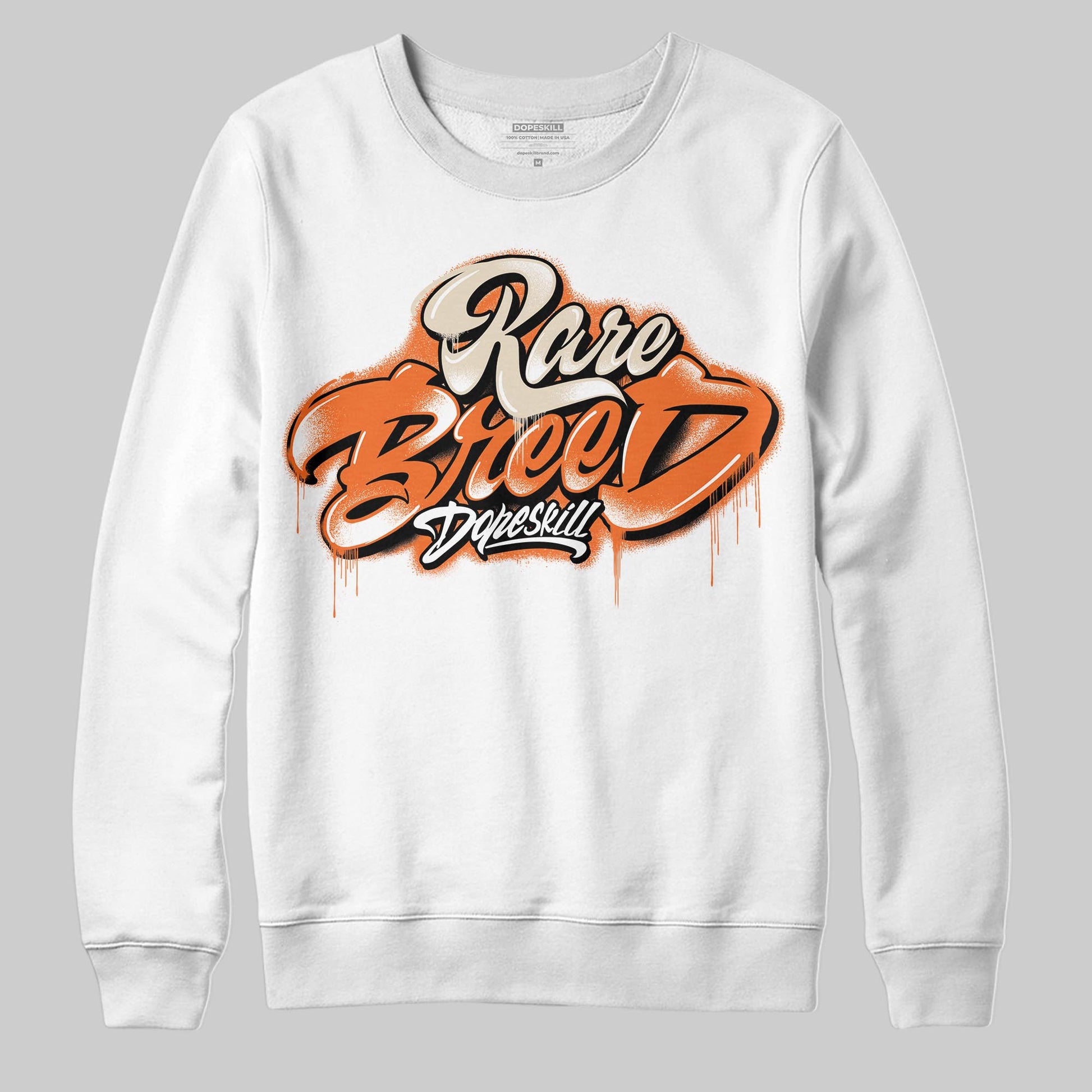 Jordan 3 “Starfish” DopeSkill Sweatshirt Rare Breed Type Graphic Streetwear - White