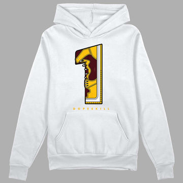 Dunk Yellow Bordeaux DopeSkill Hoodie Sweatshirt No.1 Graphic Streetwear - White