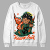 Dunk Low Team Dark Green Orange DopeSkill Sweatshirt Heaven Sent Graphic Streetwear - White