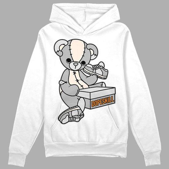 Dunk Low Cool Grey DopeSkill Hoodie Sweatshirt Sneakerhead BEAR Graphic Streetwear - White