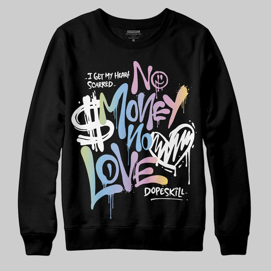 Jordan 5 “Year of the Snake” DopeSkill Sweatshirt No Money No Love Typo Graphic Streetwear - Black