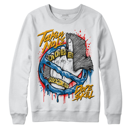 Jordan 4 Retro GS 'Messy Room' DopeSkill Sweatshirt Takin No L's Graphic Streetwear - White