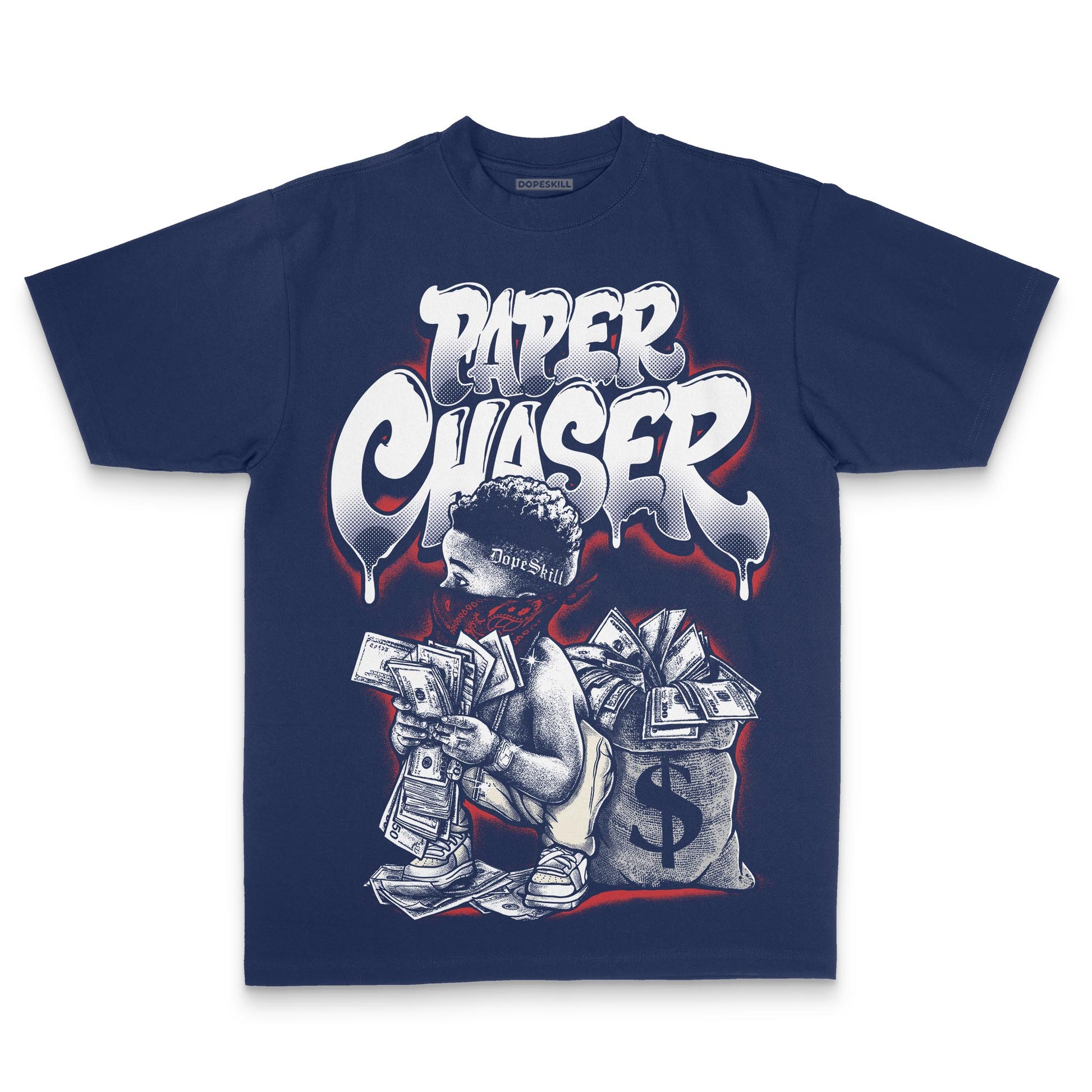 Jordan 11 “Rare Air” DopeSkill Premium T-Shirt Paper Chaser Boy Graphic Streetwear - Navy