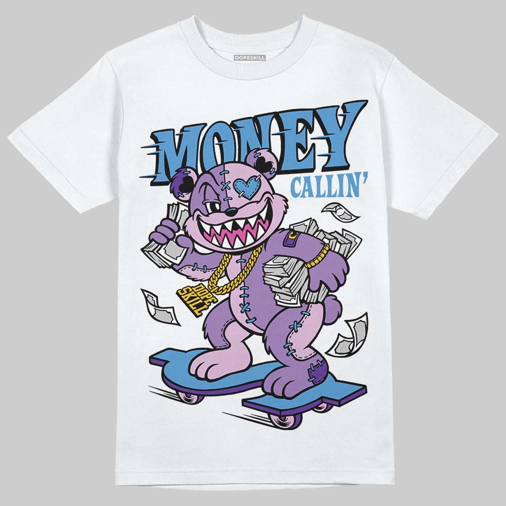 PURPLE Sneakers DopeSkill T-Shirt Money Callin' Graphic Streetwear - White