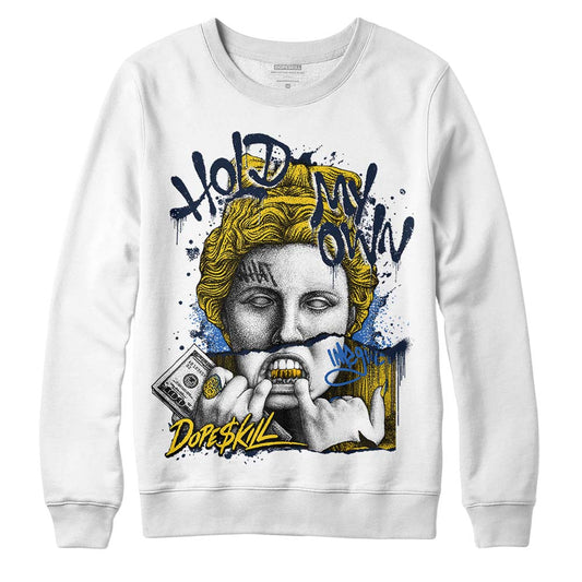 Dunk Low Vintage “Michigan” DopeSkill Sweatshirt Hold My Own Graphic Streetwear - White