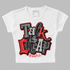 Jordan Spizike Low Bred DopeSkill Women's Crop Top Talk Is Chip Graphic Streetwear - White 