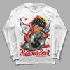 Jordan 3 Fire Red DopeSkill Long Sleeve T-Shirt Heaven Sent Graphic Streetwear - WHite