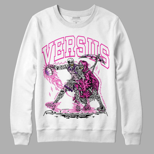 Pink Sneakers DopeSkill Sweatshirt VERSUS Graphic Streetwear - White