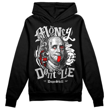 Black and White Sneakers DopeSkill Hoodie Sweatshirt Money Don't Lie Graphic Streetwear - Black