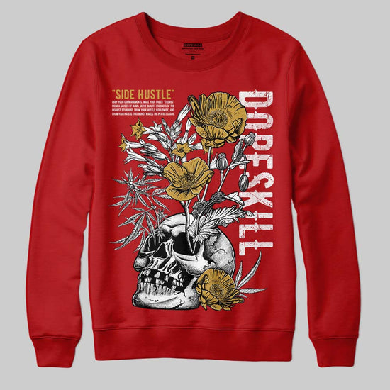 Nigel Sylvester x Air Jordan 4 ‘Brick by Brick’ DopeSkill Sweatshirt Side Hustle Graphic Streetwear - Red