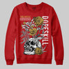 Nigel Sylvester x Air Jordan 4 ‘Brick by Brick’ DopeSkill Sweatshirt Side Hustle Graphic Streetwear - Red