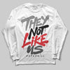 Jordan 10 Retro Shadow (2025) DopeSkill Long Sleeve T-Shirt They Not Like Us Graphic Streetwear - White