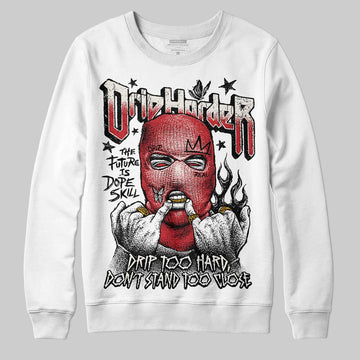 Jordan 4 “Flight Club” DopeSkill Sweatshirt Drip Harder Graphic Streetwear - White