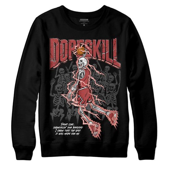 Jordan 13 “Dune Red” DopeSkill Sweatshirt Thunder Dunk Graphic Streetwear - Black