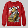 Red Sneakers DopeSkill Sweatshirt Grind Pray Graphic Streetwear - Red