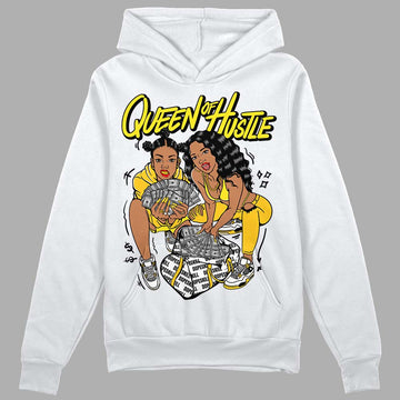 Jordan 4 Retro “Vivid Sulfur” DopeSkill Hoodie Sweatshirt Queen Of Hustle Graphic Streetwear - White 