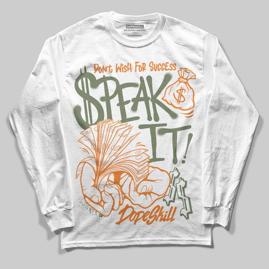 Jordan 4 Retro OG SP Undefeated (2025) DopeSkill Long Sleeve T-Shirt Speak It Graphic Streetwear - White