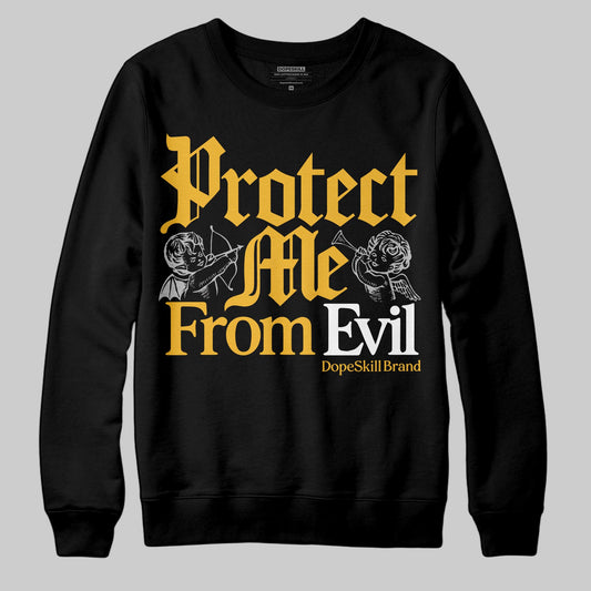 Jordan 5 'Tokyo' DopeSkill Sweatshirt Protect Me From Evil Graphic Streetwear - Black