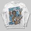 Jordan 4 Denim “Worn Blue” DopeSkill Long Sleeve T-Shirt Don't Kill My Vibe Graphic Streetwear - White