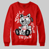 Jordan 11 “Bred Velvet” DopeSkill Red Sweatshirt Smile Through The Pain Graphic Streetwear