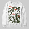 Olive Sneakers DopeSkill Sweatshirt Built Different Graphic Streetwear - White