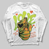 Neon Green Sneakers DopeSkill Long Sleeve T-Shirt Love Shot Graphic Streetwear - White