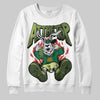 Foamposite Pro 'Pine Green' DopeSkill Sweatshirt At The Top Graphic Streetwear - White