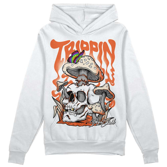 Jordan 3 Georgia Peach DopeSkill Hoodie Sweatshirt Trippin Graphic Streetwear - White