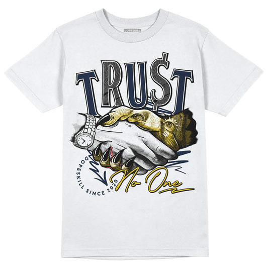 Dunk Low Vintage “Michigan” DopeSkill T-Shirt Trust No One Graphic Streetwear - White 