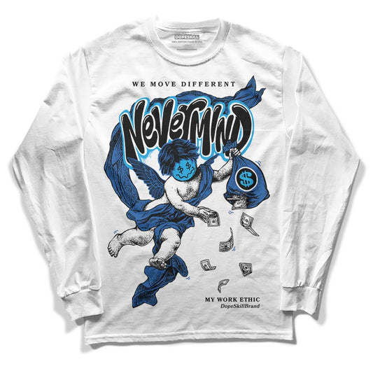 Jordan 11 Low “Space Jam” DopeSkill Long Sleeve T-Shirt Nevermind Graphic Streetwear - White