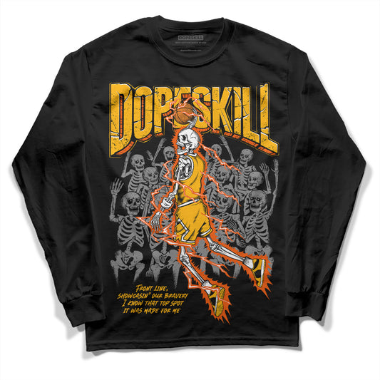 Dunk Low Championship Goldenrod DopeSkill Long Sleeve T-Shirt Thunder Dunk Graphic Streetwear - Black 