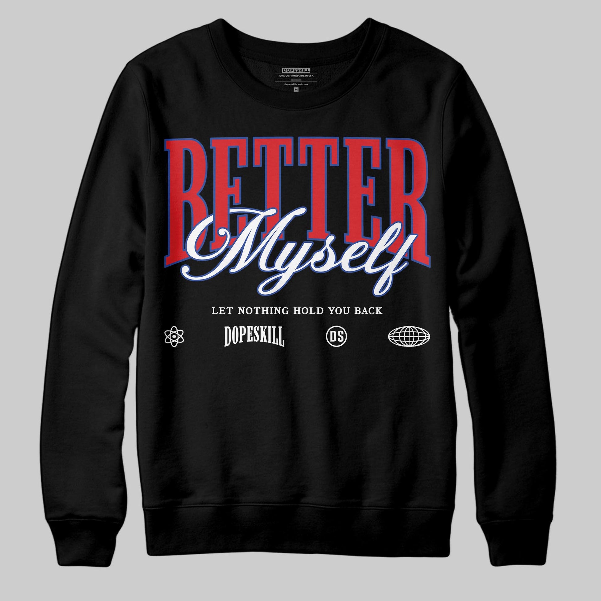 Jordan 3 “Seoul 2.0” DopeSkill Sweatshirt Better Myself Graphic Streetwear - Black