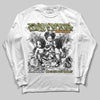 Olive Sneakers DopeSkill Long Sleeve T-Shirt Just Rich Graphic Streetwear - WHite