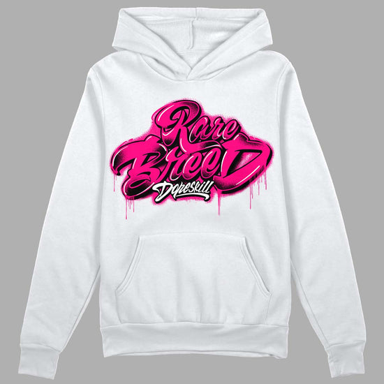 Jordan 1 Low GS “Fierce Pink” Dopeskill Hoodie Sweatshirt Rare Breed Type Graphic Streetwear - White