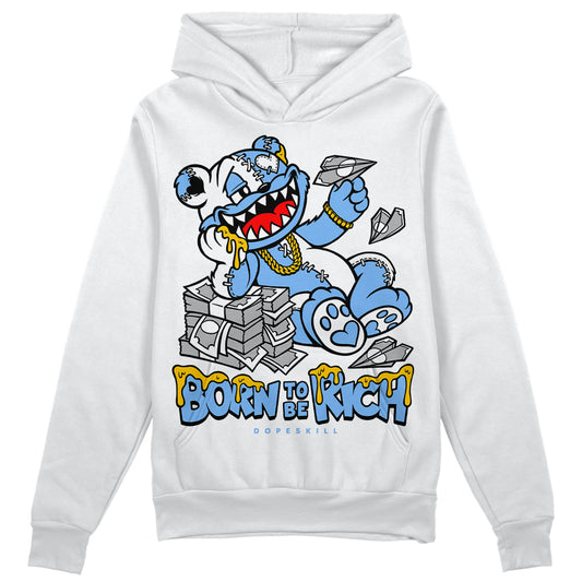 Jordan 9 Powder Blue DopeSkill Long Sleeve T-Shirt Born To Be Rich Graphic Streetwear - White