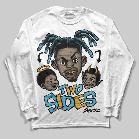 Jordan 11 Retro Gamma Blue (2025) DopeSkill Long Sleeve T-Shirt Two Sides Graphic Streetwear - White