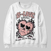 Jordan 1 Low OG “Rust Pink” DopeSkill Sweatshirt Crying Heart Graphic Streetwear - White