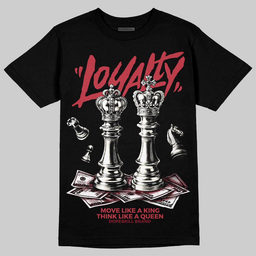 Jordan 4 “Sierra Red" DopeSkill T-Shirt Loyalty Graphic Streetwear - Black