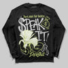 Jordan 4 GS “Light Lemon Twist” DopeSkill Long Sleeve T-Shirt Speak It Graphic Streetwear - black