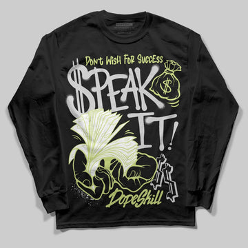 Jordan 4 GS “Light Lemon Twist” DopeSkill Long Sleeve T-Shirt Speak It Graphic Streetwear - black