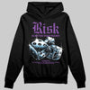 PURPLE Sneakers DopeSkill Hoodie Risk Is Better Than Regret Graphic Streetwear - Black