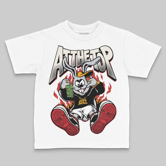 Jordan 4 “Flight Club” DopeSkill Toddler Kids T-shirt At The Top Graphic Streetwear - White 
