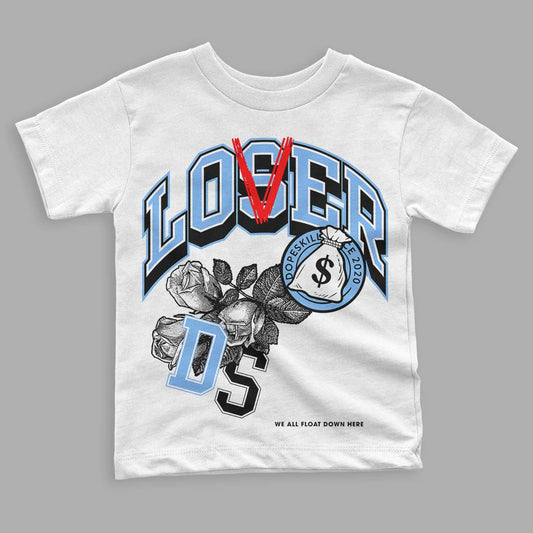 Jordan 9 Powder Blue DopeSkill Toddler Kids T-shirt Loser Lover Graphic Streetwear - White