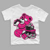 Jordan 1 Low GS “Fierce Pink” Dopeskill Toddler Kids T-shirt Bear Steals Sneaker Graphic Streetwear - White