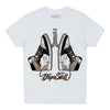 Jordan 1 High OG “Latte” DopeSkill Toddler Kids T-shirt Breathe Graphic Streetwear - White 