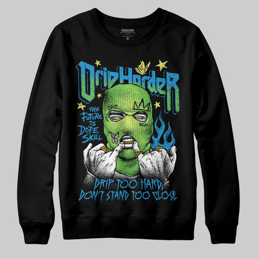 Royal Blue Sneakers DopeSkill Sweatshirt Drip Harder Graphic Streetwear - Black