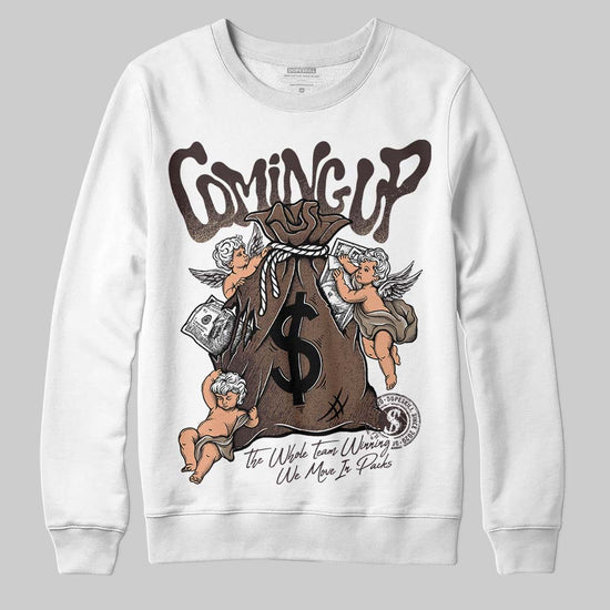 SoleFly x Air Jordan 12 Retro SP 'Cafecito/Baroque Brown' DopeSkill Sweatshirt Money Bag Coming Up Graphic Streetwear - White