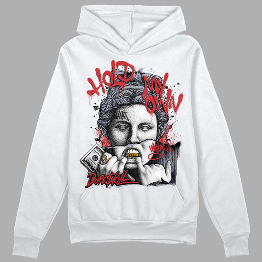 Jordan 4 “Bred Reimagined” DopeSkill Hoodie Sweatshirt Hold My Own Graphic Streetwear - White